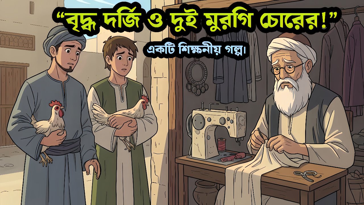 বৃদ্ধ দর্জি ও মুরগি চোরের শিক্ষনীয় মজার গল্প!| শিক্ষণীয় কাহিনী।ইসলামিক গল্প | Islamic Bangla Golpo