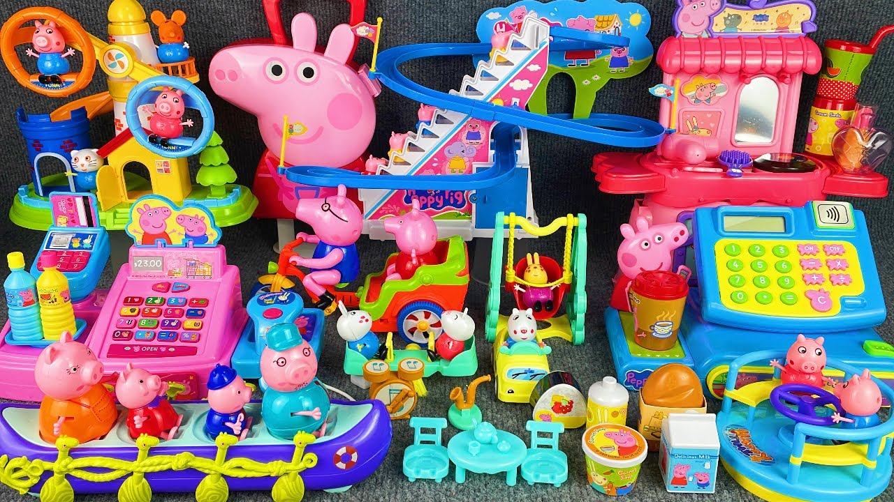 10 Minutes Satisfying with Unboxing Peppa Pig Boat & Cash Register Review Toys | ASMR