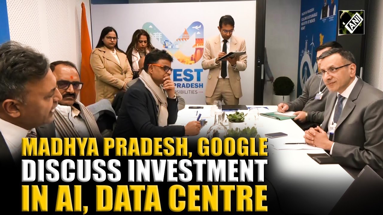 Watch! MP delegation discuss investment in Data Centre, Leveraging Gemini for Agri in Davos