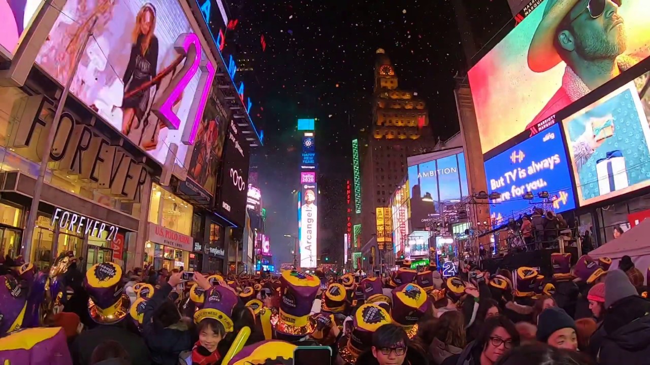 [Ch. NY] 2020 New Year’s Eve/ Ball Drop Event in NewYork Times Square! (with GoPro, No Edit)