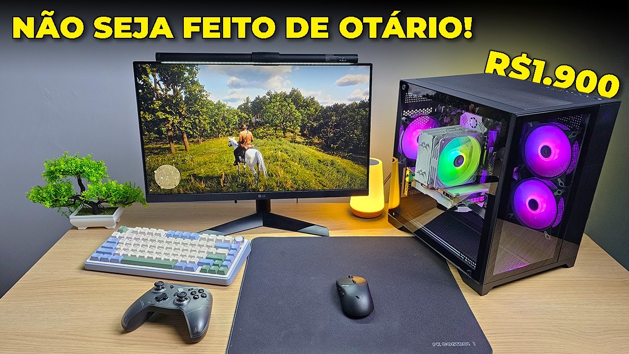 PC Gamer de R$1900 para Rodar Tudo. O Melhor de 2025 (Montagem e Testes)