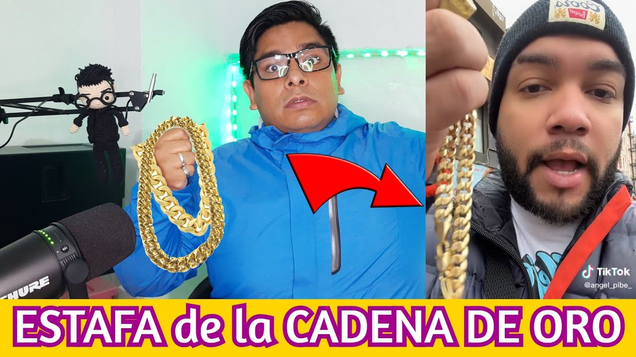 ESTAFA DE LA CADENITA DE ORO QUE VENDEN  EN MÉXICO (POLANCO, CHAPULTEPEC, BELLAS ARTES Y NEW YORK)