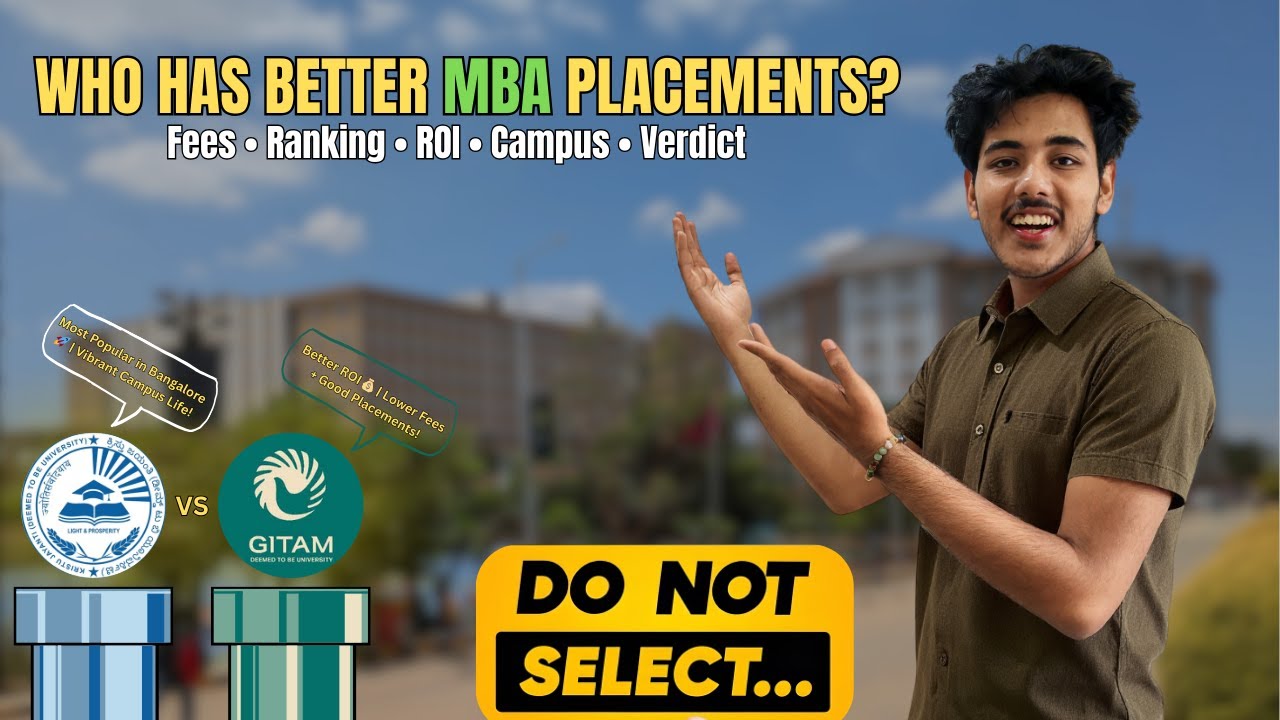 BEFORE Choosing Between GITAM & Kristu Jayanti for MBA, WATCH THIS! (Placements, Fees, ROI 2026)