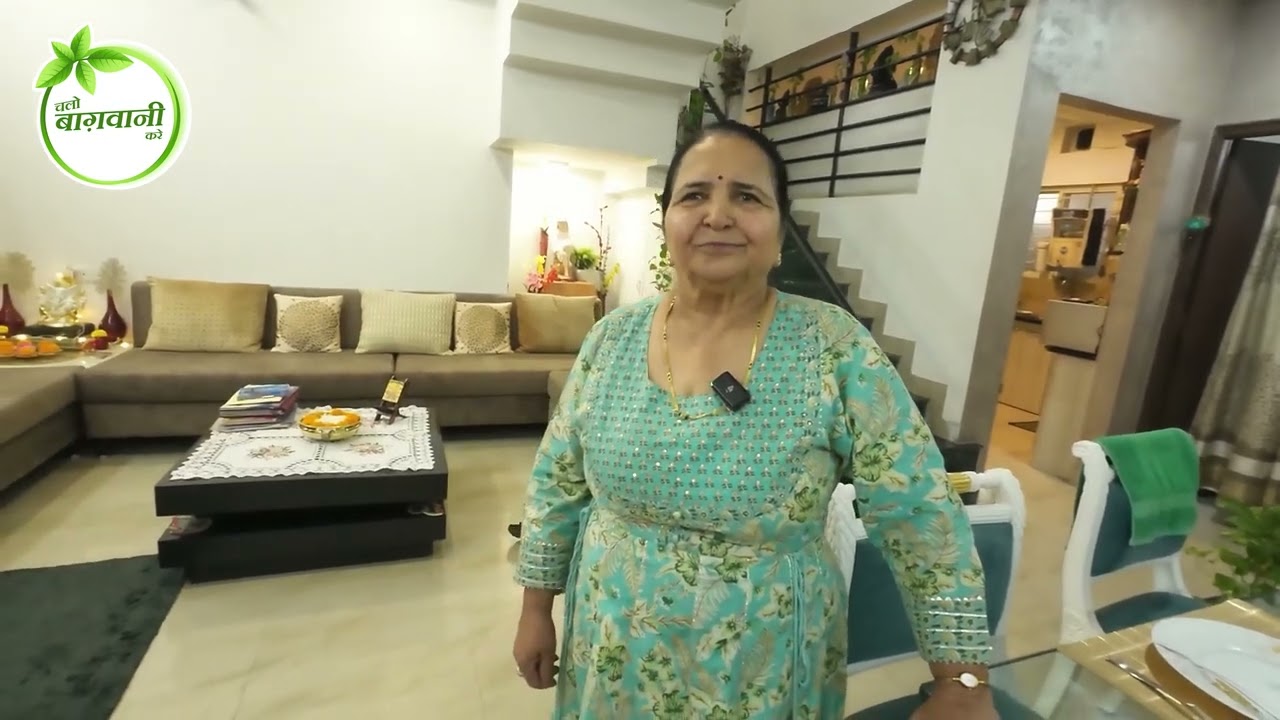 वीना जी बगिया देख कर दिल गार्डन गार्डन हो जायेगा 🥰🪴Beautiful Garden Tour of Indore City 👌 EP-45