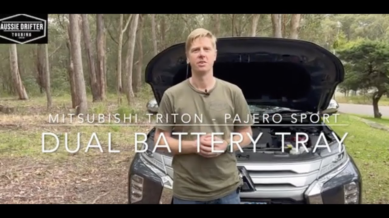 Установка двойного аккумуляторного лотка Mitsubishi Pajero Sport - Triton