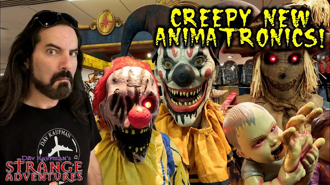 NEW HALLOWEEN STORE WALKTHROUGH with Creepy Animatronics! NEW items for 2024!