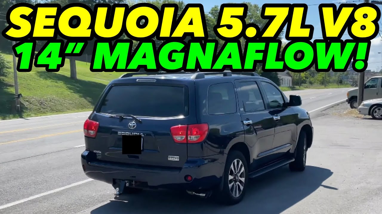 2008 Toyota Sequoia SR5 5.7L V8 Exhaust w/ 14 INCH MAGNAFLOW!
