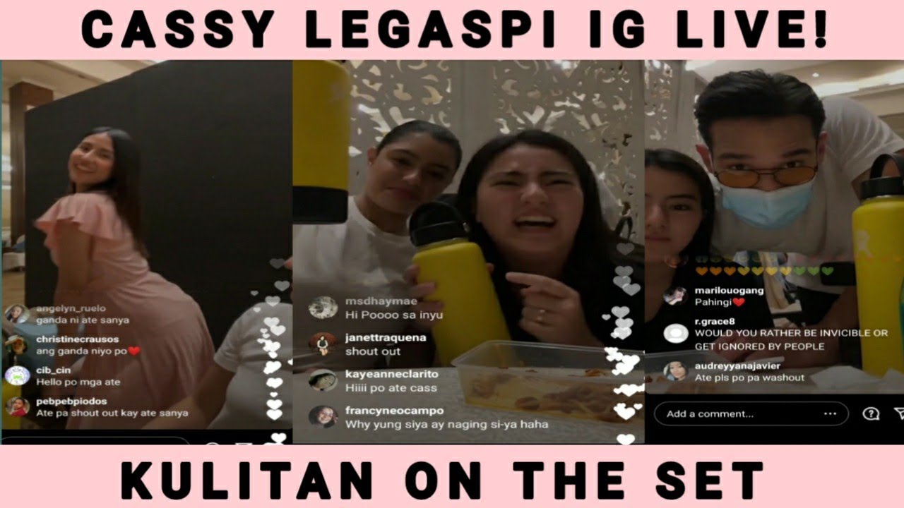 LOCKED IN TAPING KULITAN CASSY, THIA, SANYA, PANCHO & CACAI  THE FIRST YAYA CAST INSTAGRAM LIVE!