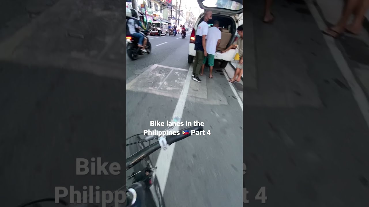Bike lanes in the Philippines 🇵🇭 Part 4 (12/29/2021) #shorts&nbsp;&nbsp; #bikes #cycling #Manila