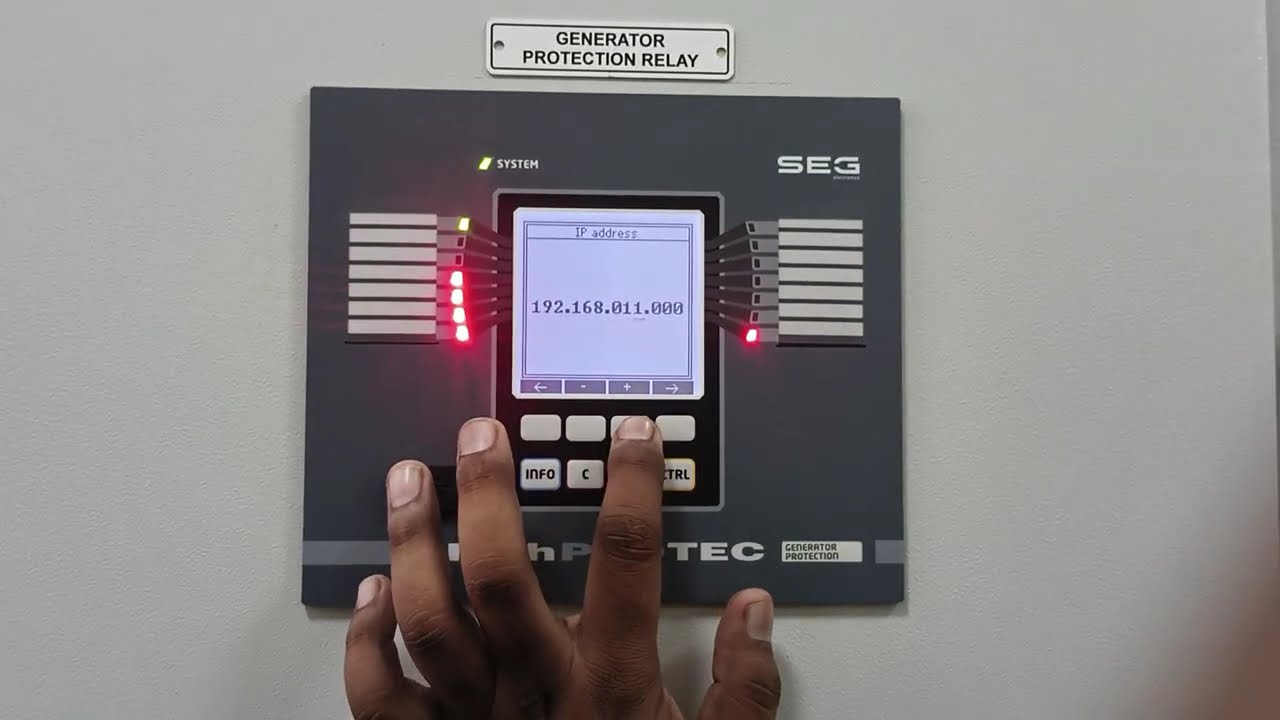 MCDGV4 Protection Relay Manual TCPIP setting | Active TCPIP #relay #automation #generator #sefety