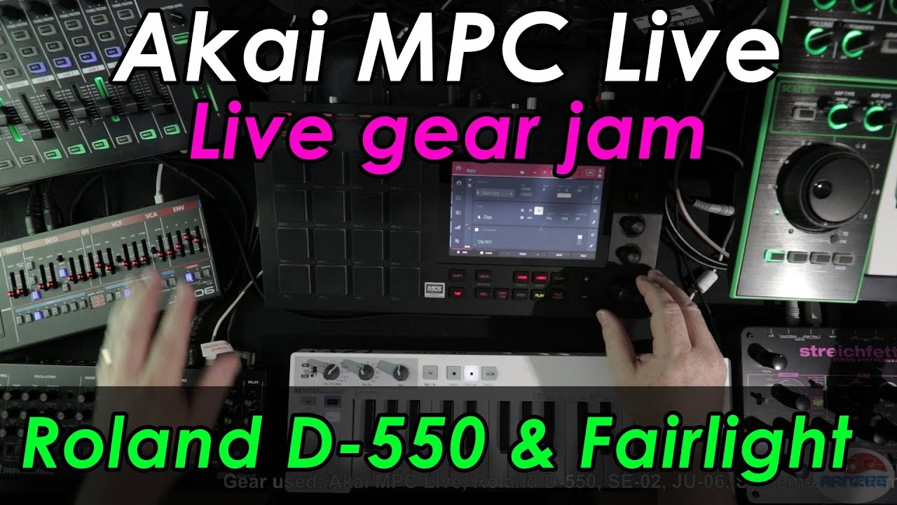Retro: Akai MPC Live + gear jam