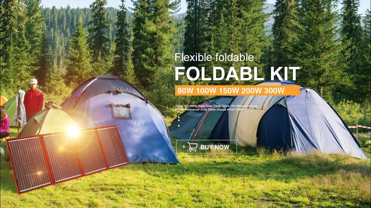 DOKIO 100W гибкая складная солнечная панель с aliexpress