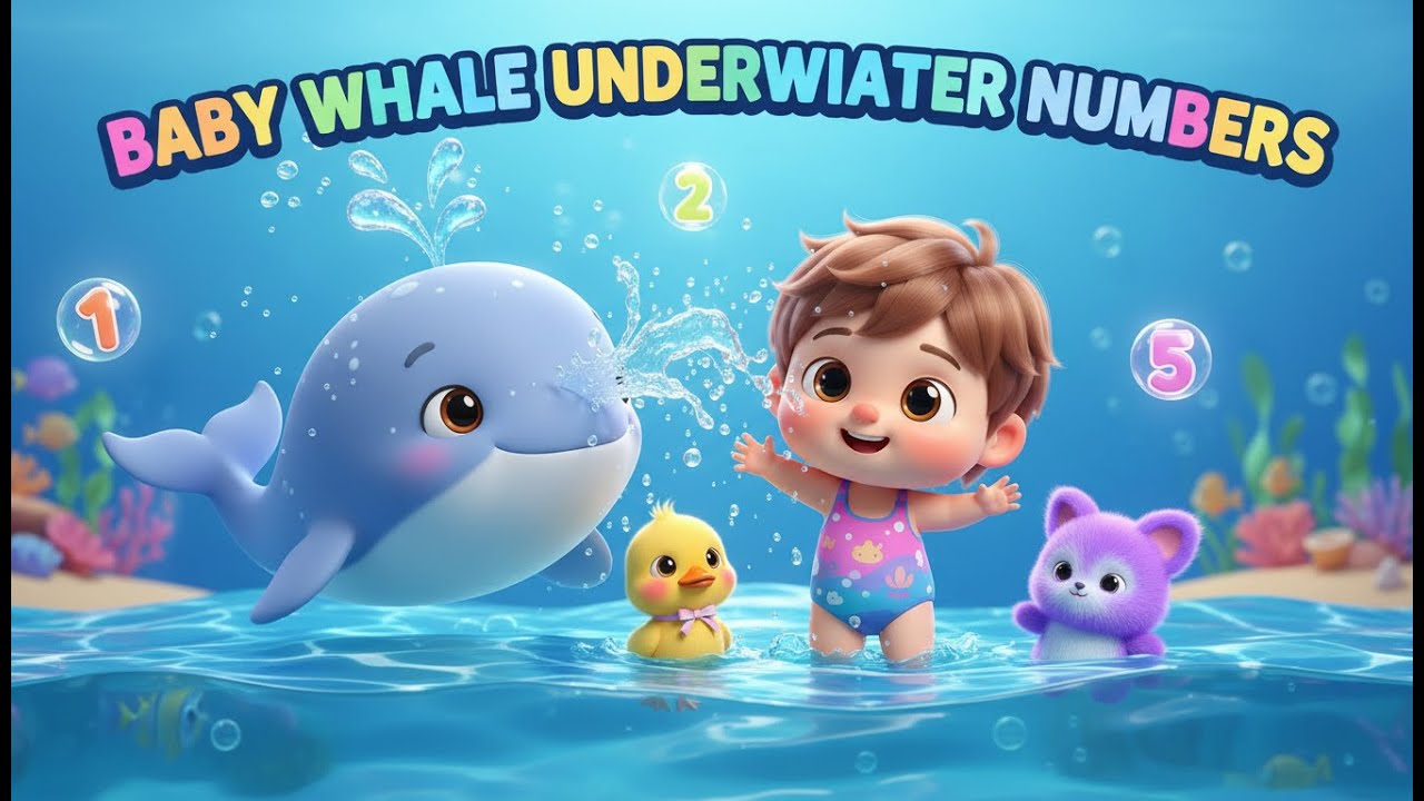 Baby Whale Underwater Numbers – Nursery Rhyme, Toddler Counting, Ocean Fun, and Learning Adventure