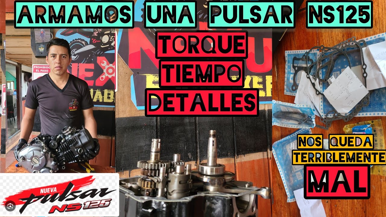 Armado Completo PULSAR NS125/Tiempo /Arandelas /Torques. NexusEcubiker