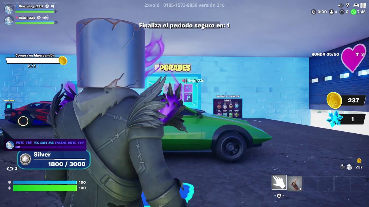 jugando Fortnite