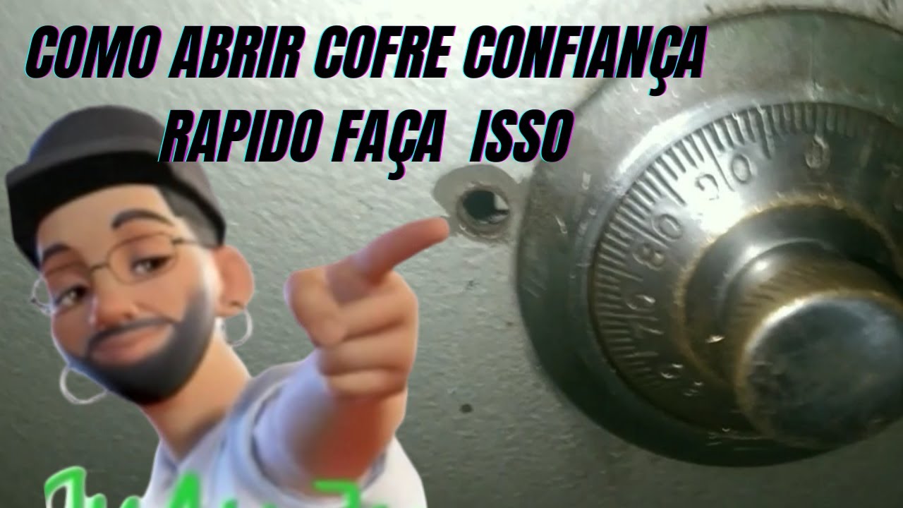 como abrir cofre confiança rápido faça isso/ CHAVEIRO CÉSAR DICAS IMPORTANTES