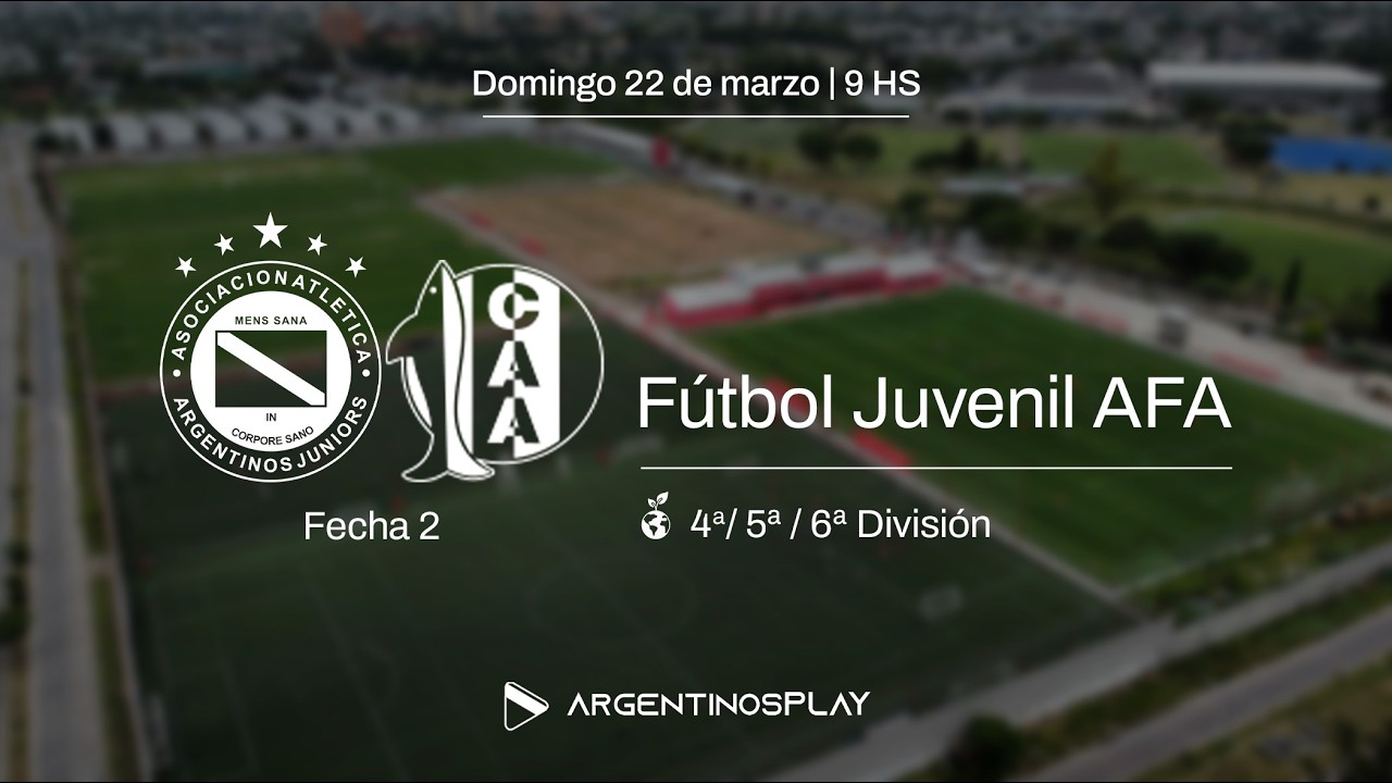 🏆 F&Uacute;TBOL JUVENIL AFA: ARGENTINOS JRS vs. Aldosivi