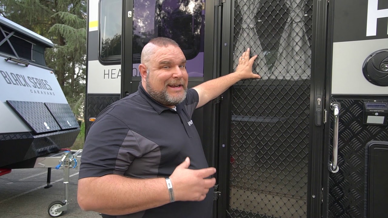 HQ21 Exterior Walk Through. Black Series Camper; Caravans, trailers and campers