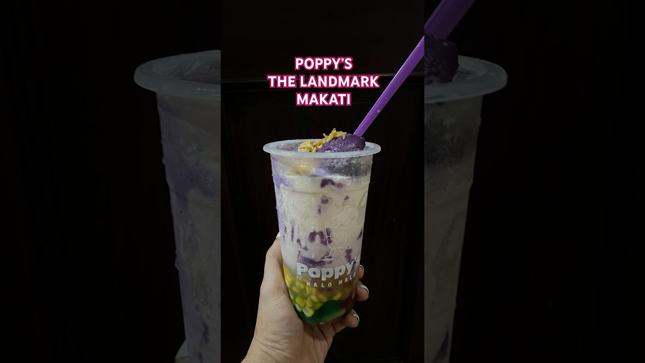 Poppy&rsquo;s Halo halo is now open at The Landmark Makati Food Court #food #makati #pinoy #filipinofood