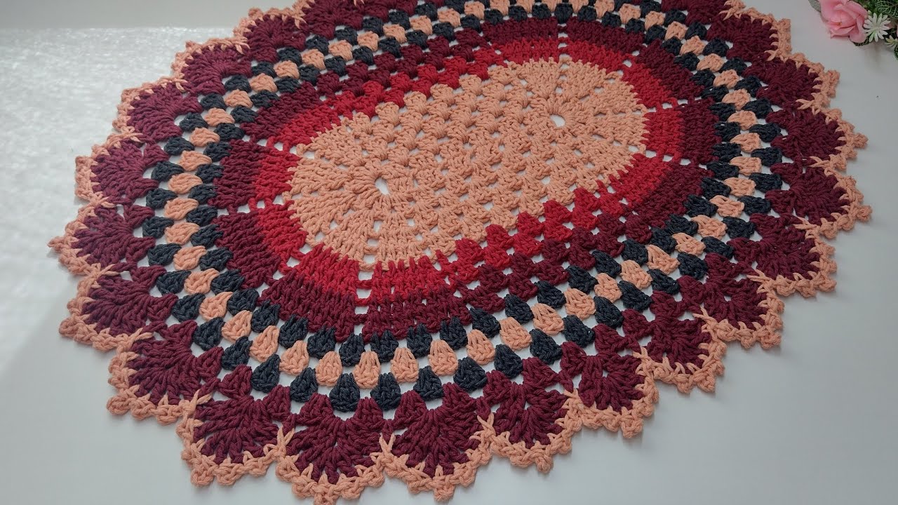 💞 Tapete vende vende da Nanda com base preguiçoso SEM cordão de correntes 270 Gr 63x47