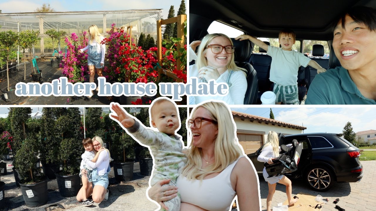 sutton helps pick out plants + installing Hansons new carseat + Landon vlogs