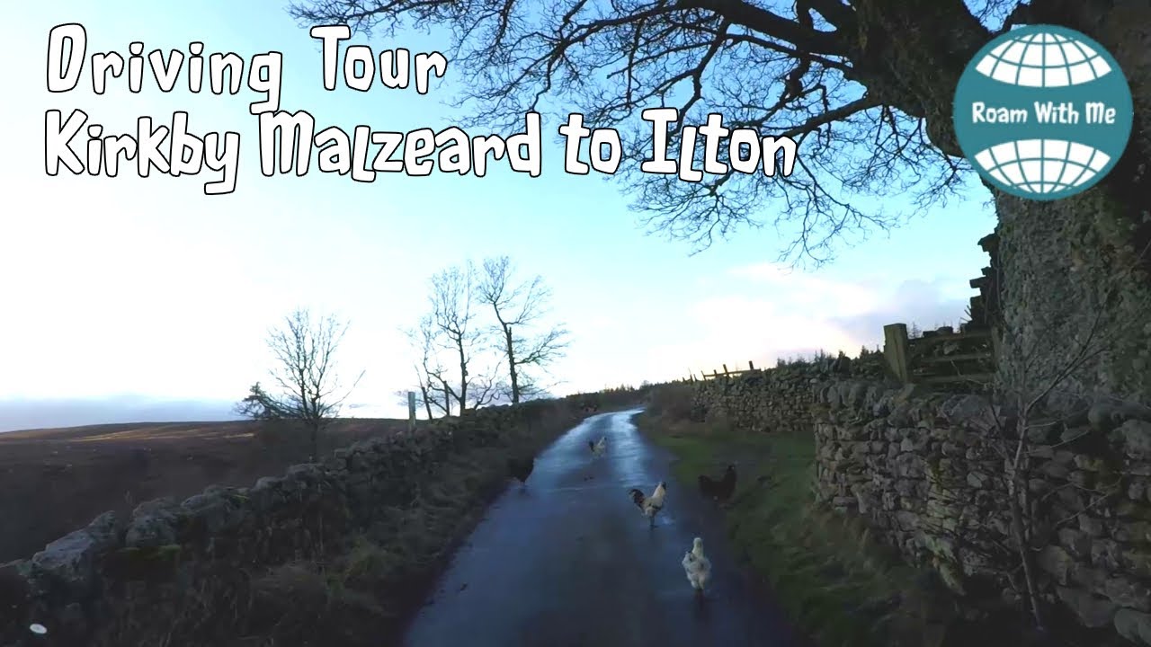 Driving from Kirkby Malzeard village to Ilton, slow tv style