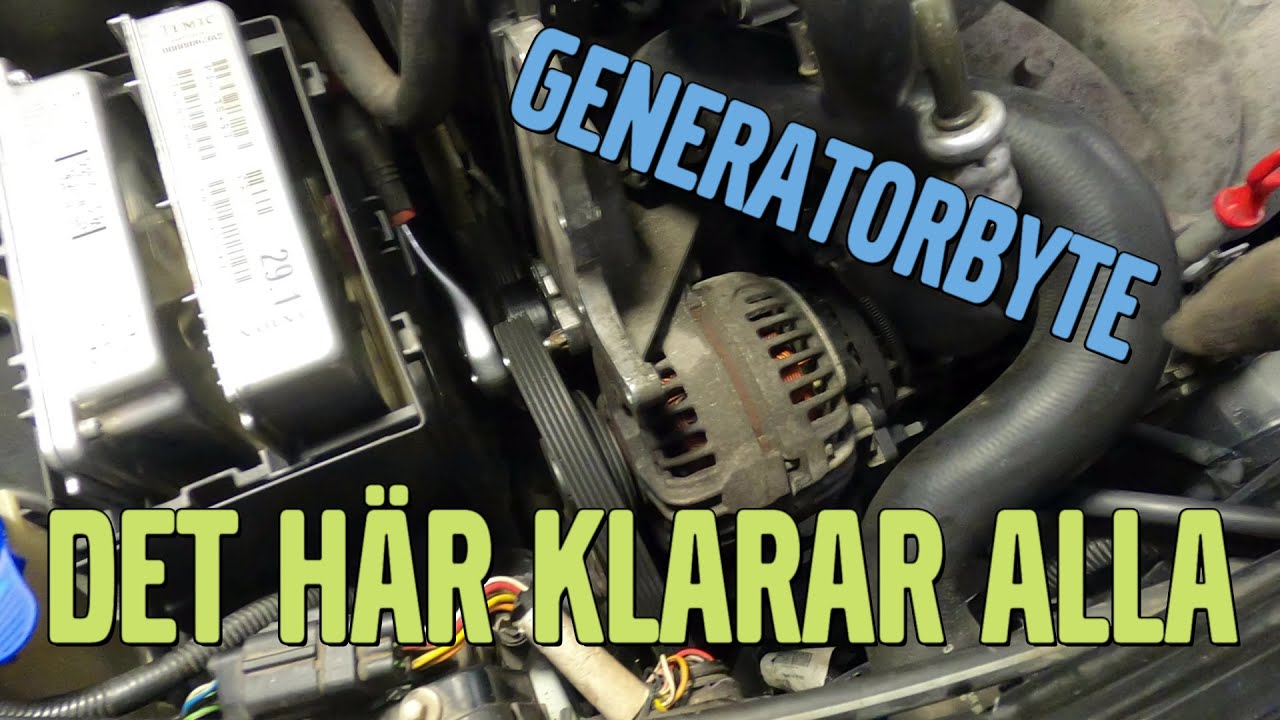 Byter generator på Volvo V70 2006 med B5244S2 motor