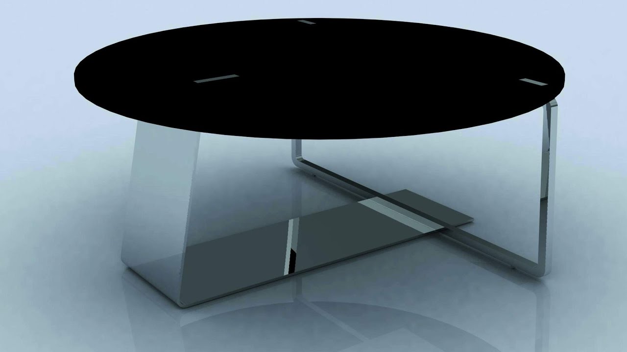 Round Coffee Table With Metal Legs