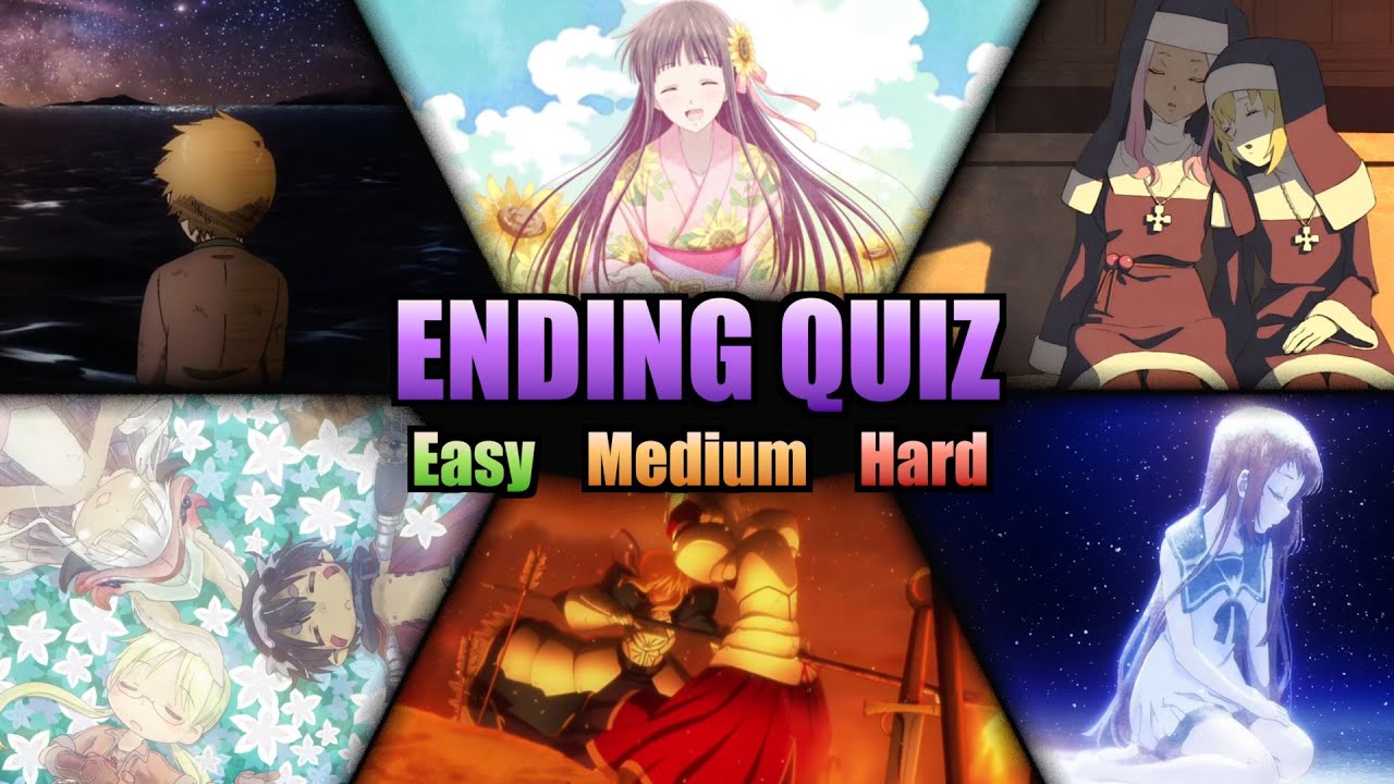 Anime Ending Quiz 🎶 | 60 Endings (Easy - Hard)