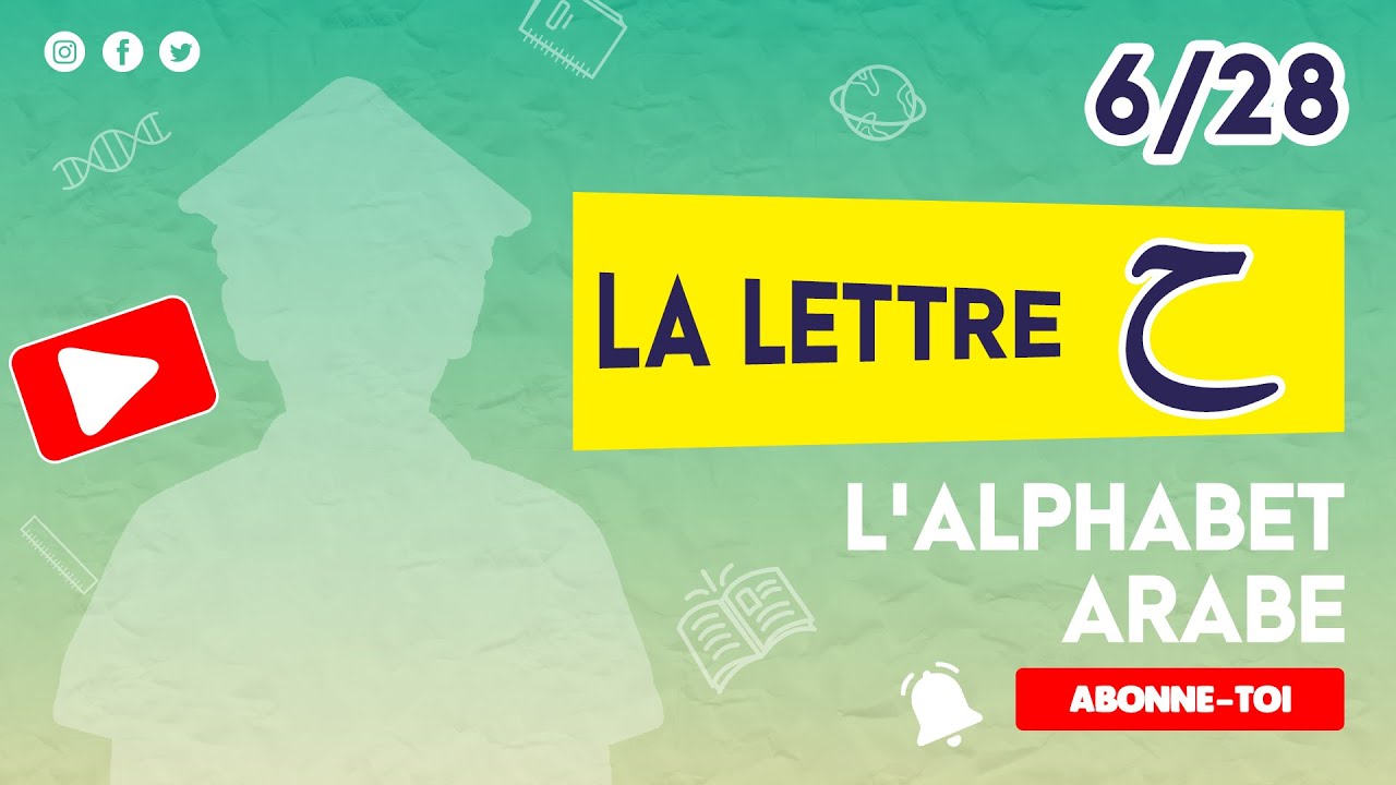 Alphabet Arabe : La lettre Ha [ 6 / 28 ] Comment Prononcer Correctement