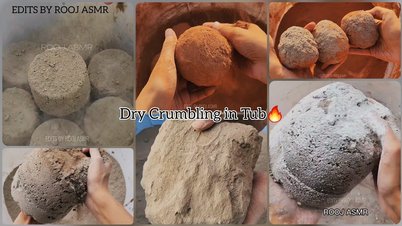 Monday Mashups are Back🥳 Dry Crumbling in Tub of variety Textures 💕 Edits by Me | Satisfying Edits💤