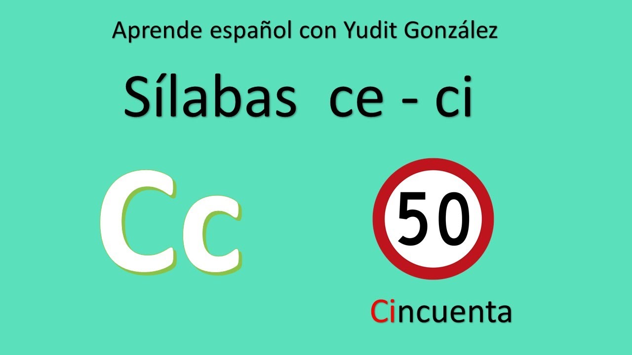 Cómo aprender a leer español con las sílabas ce ci.