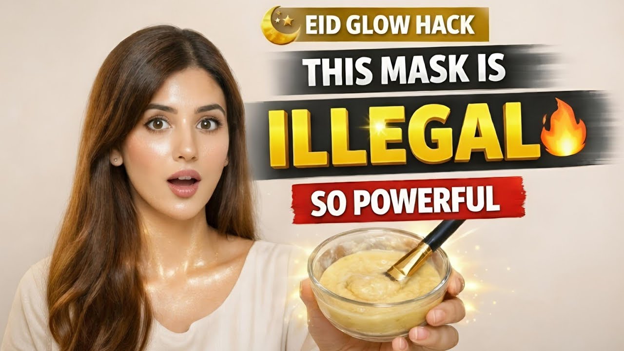 3 Ingredients Powerful Homemade Face Pack For Glowing Skin ✨ Eid Glass Skin | No Facial Needed