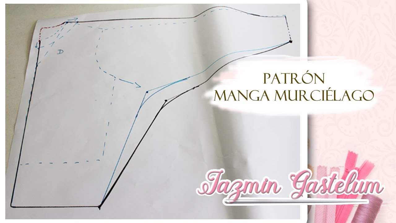 Patrón Blusa Manga Murciélago (NIVEL PRINCIPIANTE)
