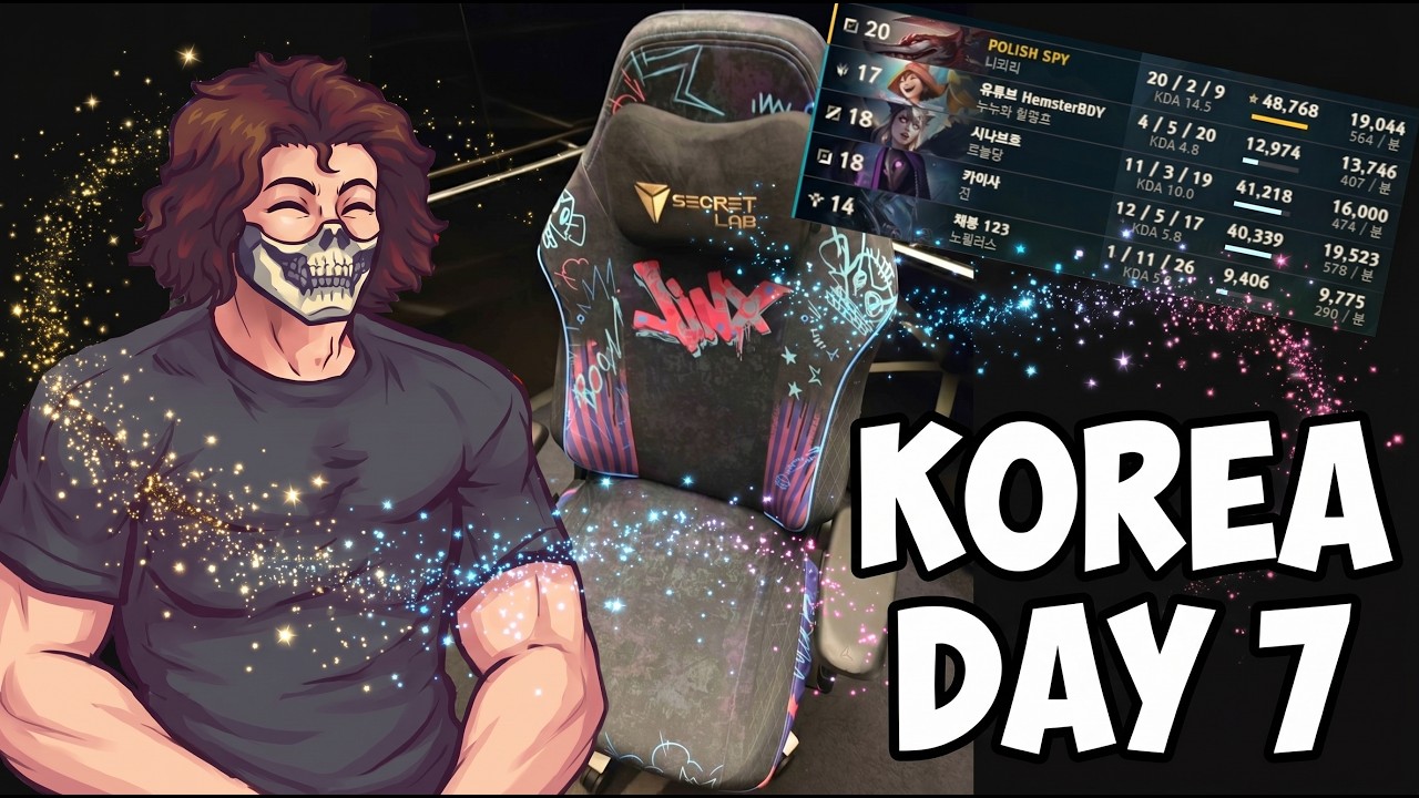 Drututt's NEW CHAIR is WAY TOOOO OP (help) | Korea DAY 7