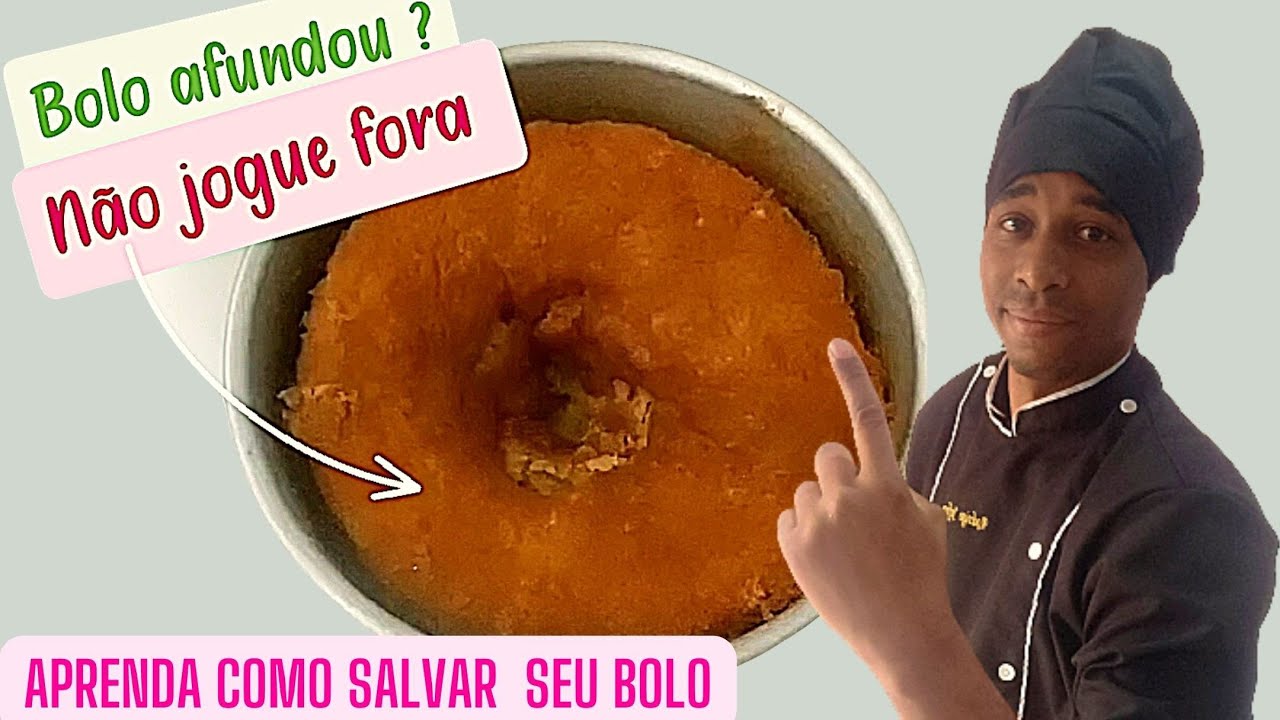 Bolo afundou? Calma! aprenda a resolver com esse vídeo
