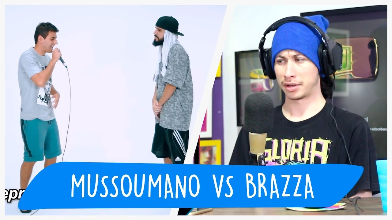 REACT Fabio Brazza 👃 VS. Mussoumano | Batalha de Youtubers