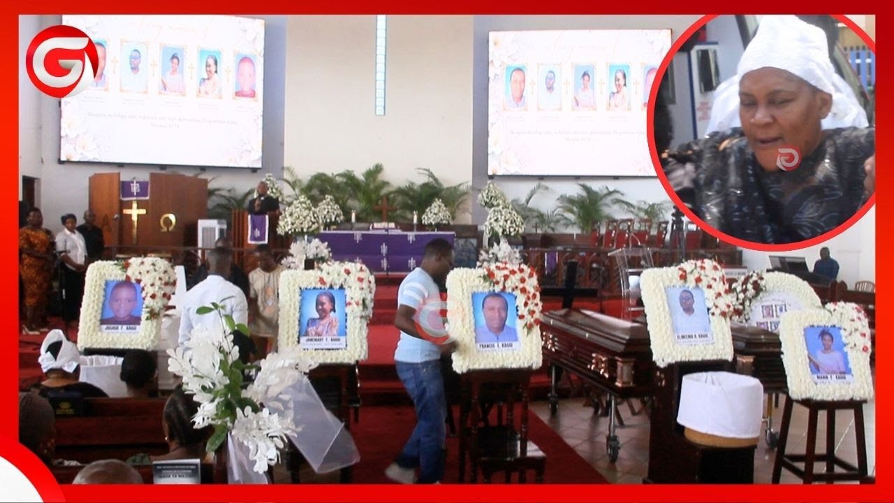 VIDEO: MKE ALIYENUSURIKA AJALI MBAYA ILIYOUA BABA na WANAYE WANNE AKIINGIA KANISANI KUAGA MIILI....