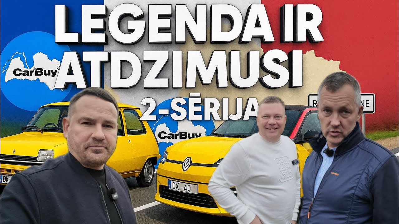 RĒZEKNE - RĪGA AR ELEKTRO RENAULT 5. CIK REIZES JĀLĀDĒ UN KUR PASLĒPĀM MĒMĀKĀ APARĀTA RĀMĪŠUS