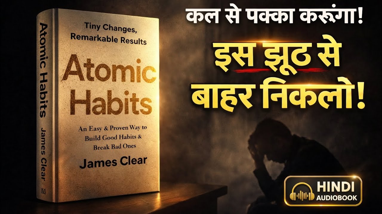 कल से पक्का करूंगा? इस झूठ से बाहर निकलो! | Atomic Habits | Book summary in hindi | Audiobook