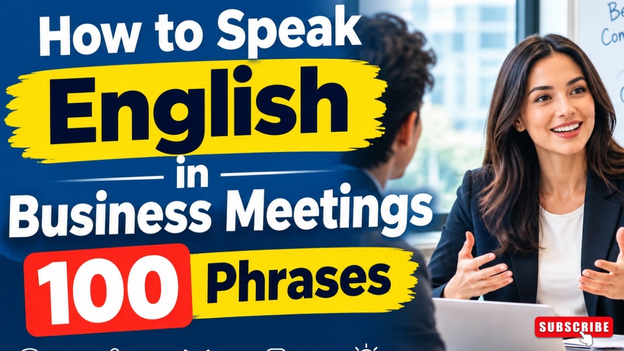 How to Speak English in Business Meetings | 100 Professional Phrases & Real Conversations