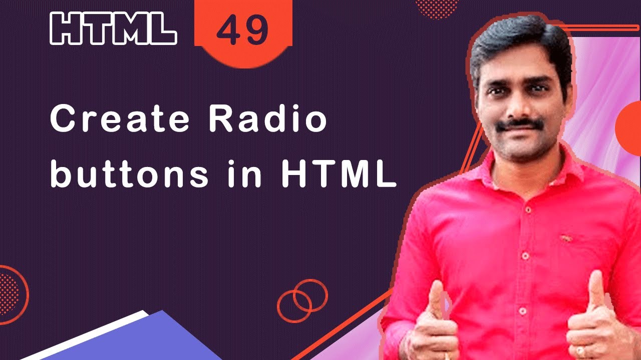 Create Radio buttons in HTML - HTML Tutorial 49 🚀