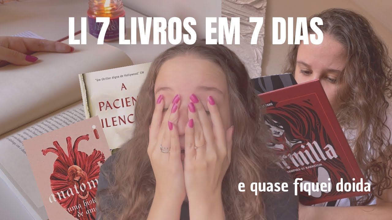 Li 7 livros em (quase) 7 dias | Vlog de leitura