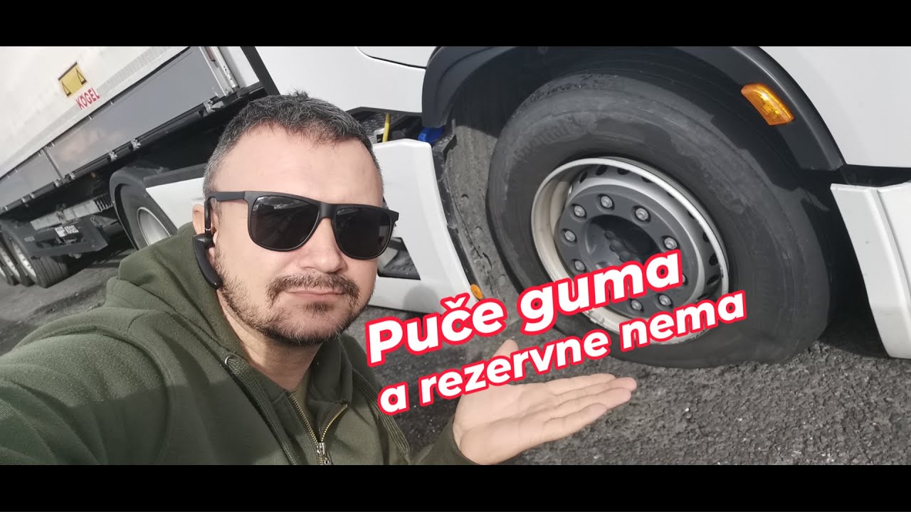 Puče guma a rezervne nema