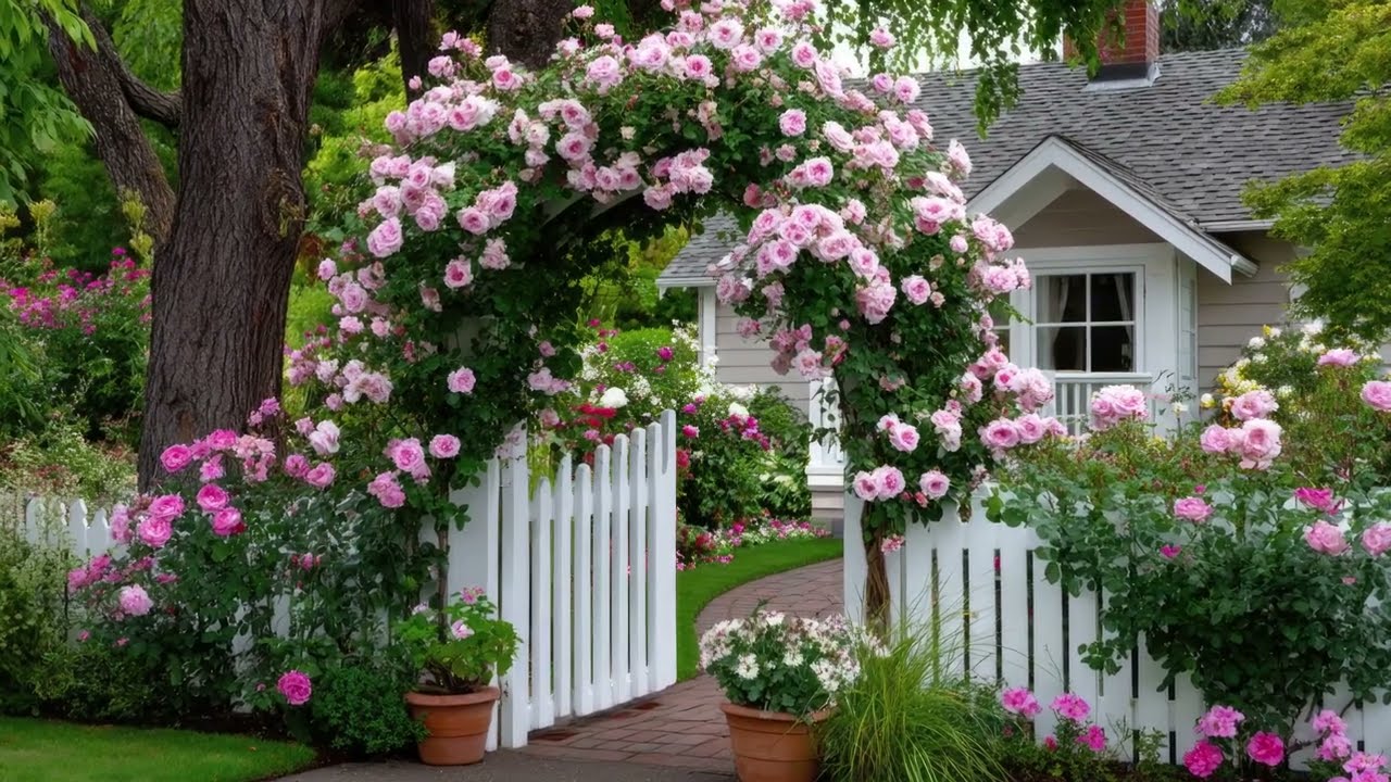 Small Garden Entryway Makeover: Elegant Arches, Gates & Front Yard Curb Appeal