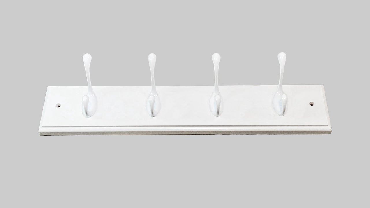 How To Install A Four Hook Coat Rack/Rail