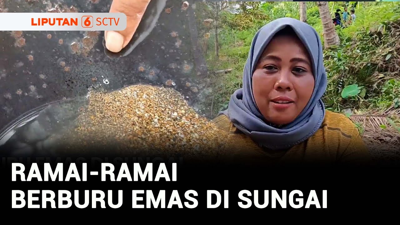 Heboh! Warga Ramai-Ramai Mendulang Emas di Sungai Tulungagung | Liputan 6