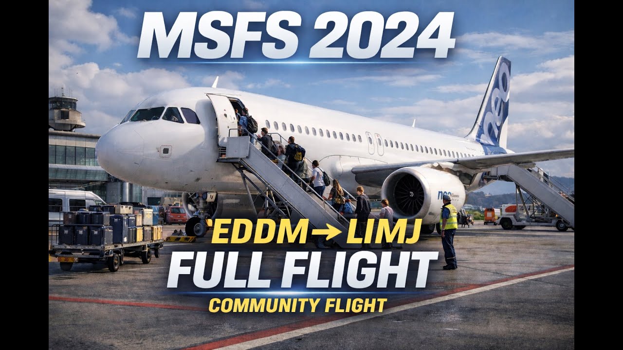 2K Ultra Realistic VATSIM Flight | Munich (EDDM) ➝ Genoa (LIMJ)