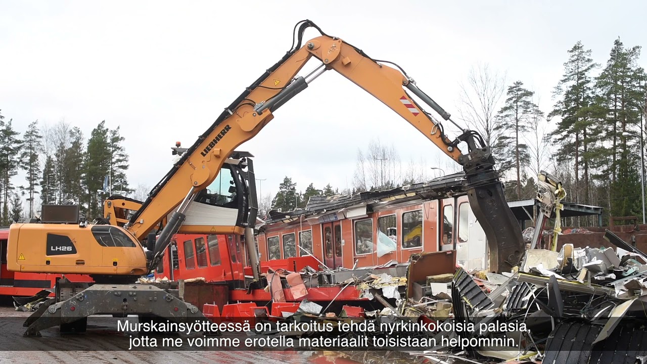 Metrovaunun kierrätys ja hyötykäyttö
