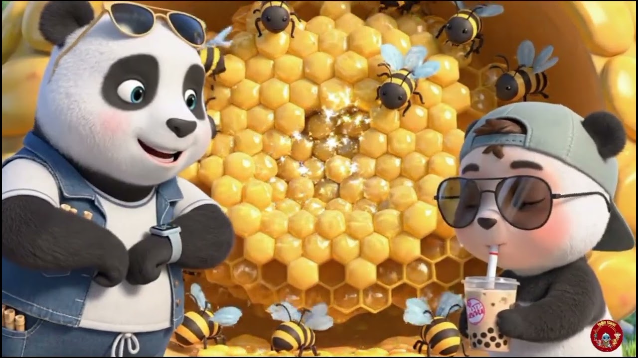 Japanese | ゴギとチヌーと学ぶ はちみつの巣からはちみつビンまで | Honey From Honeycomb to Honey Jar With Gogi and Chinoo